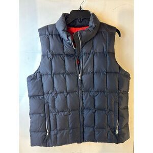 Gap puffer vest house down feathers nylon womens ? xl black unisex